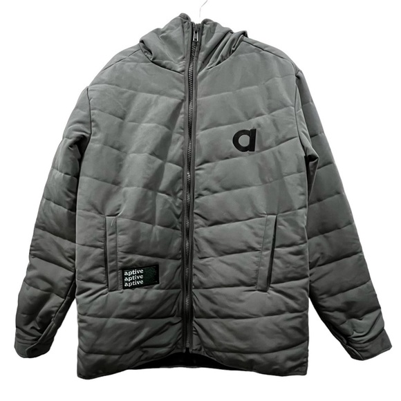 APTIVE Gray Hooded Ski Jacket XL - Picture 6 of 12